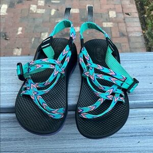 Chaco Women's Turquoise and Black Sandals